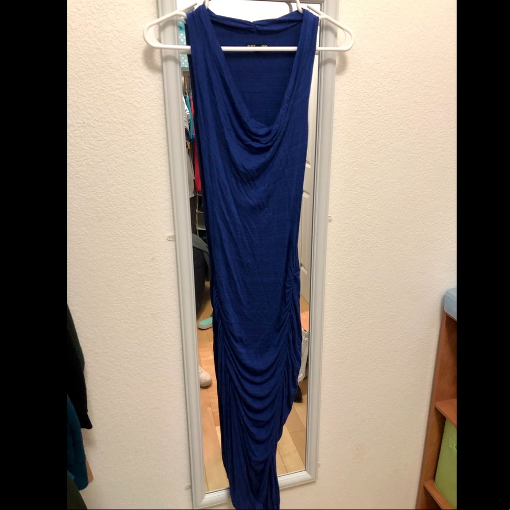 Dark blue summer dress